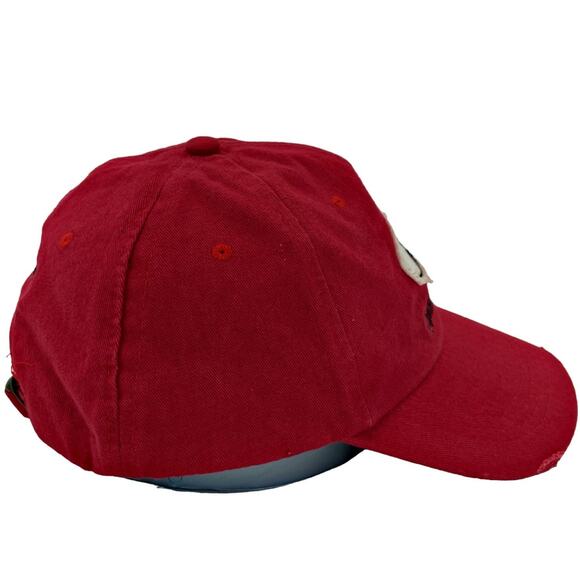 Captain Morgan Rum Red Distressed Adjustable Baseball Hat Cap - Picture 4 of 5